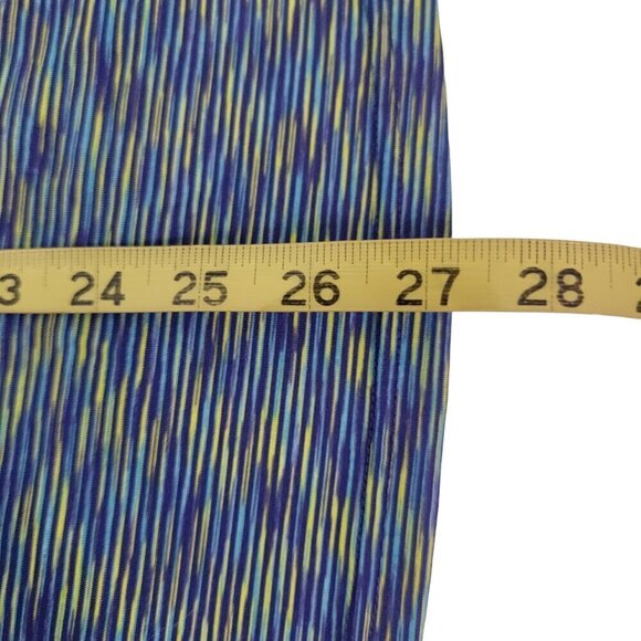 Reebok Women’s Speedwick Performance Blue Space Dye Workout Top – Size Large - Picture 8 of 14